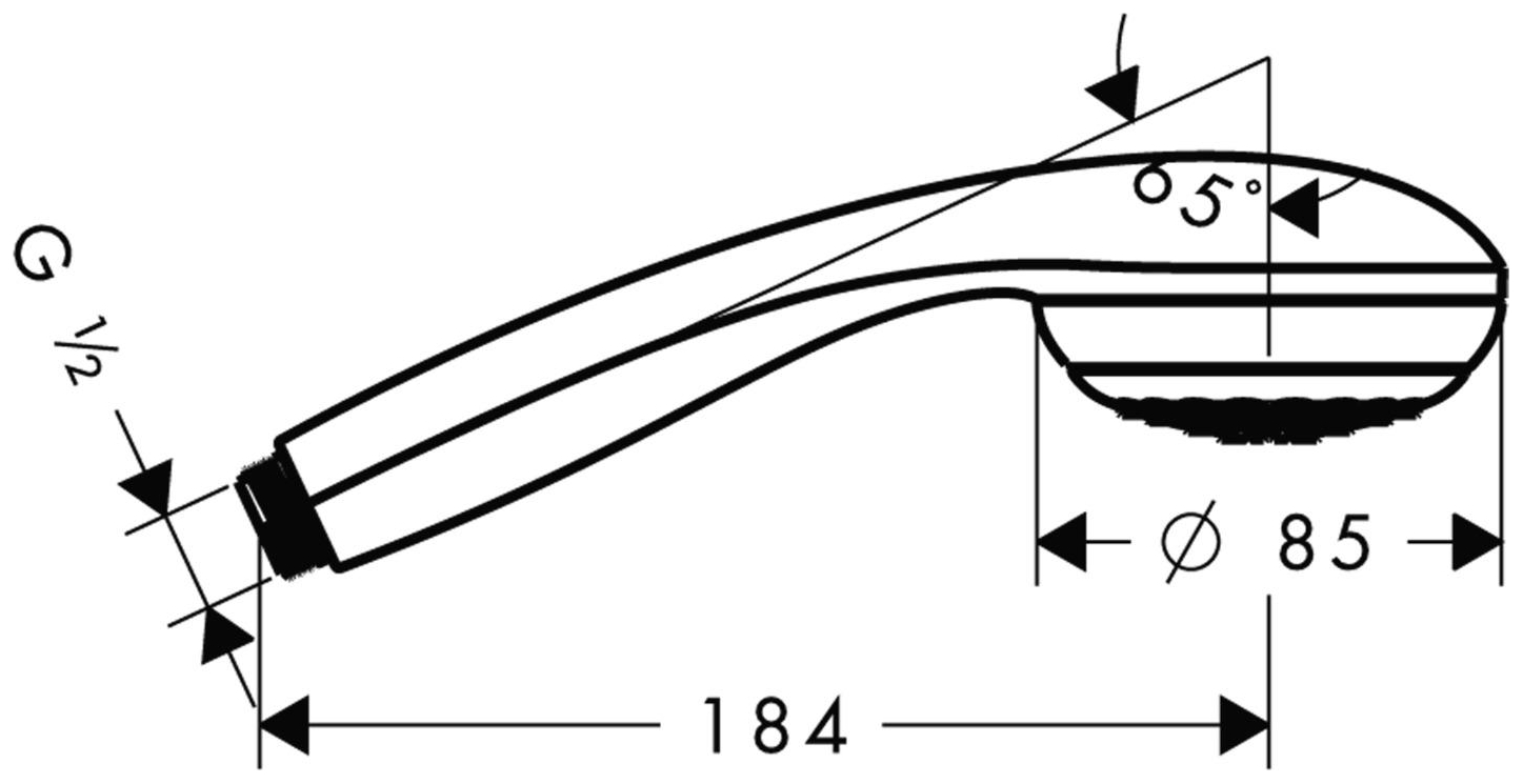 Hansgrohe Handbrause Crometta 85 Green verchromt 28561000 - Bild 2