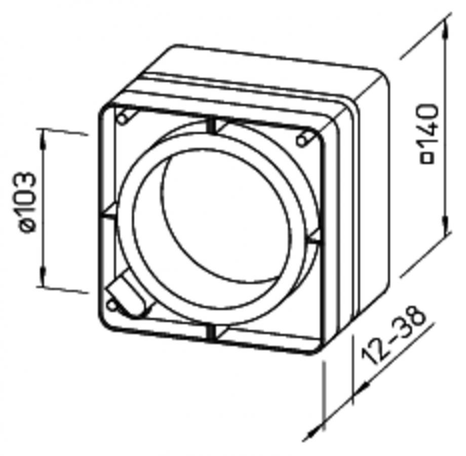 Helios Fenstereinbausatz FES 90 für alle HR 90 K.-Modelle, vorzugsweise KE 0462 - Bild 2