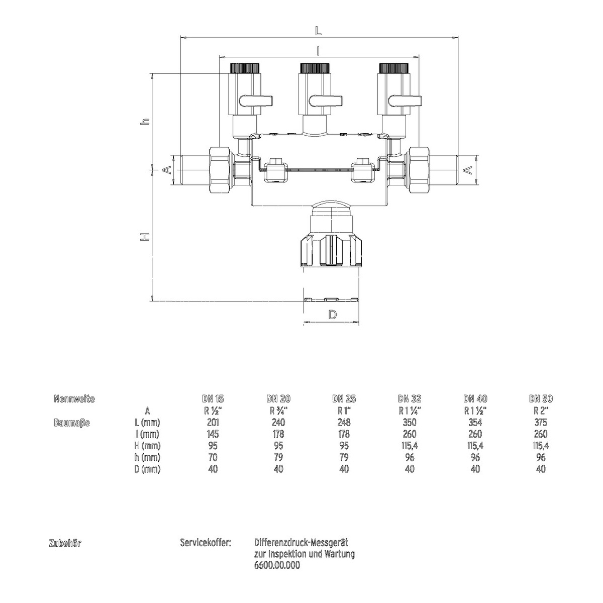 SYR Systemtrenner BA 6610 In-line LF, DN 15, R 1/2, bleifreies Gehäuse