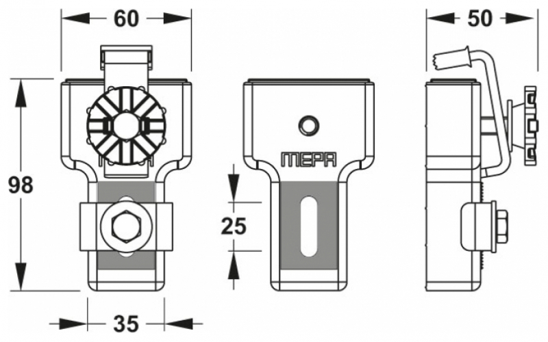 MEPA Wannenanker zur Wannenrandabstützung VE 3 Stück 190021 - Bild 2