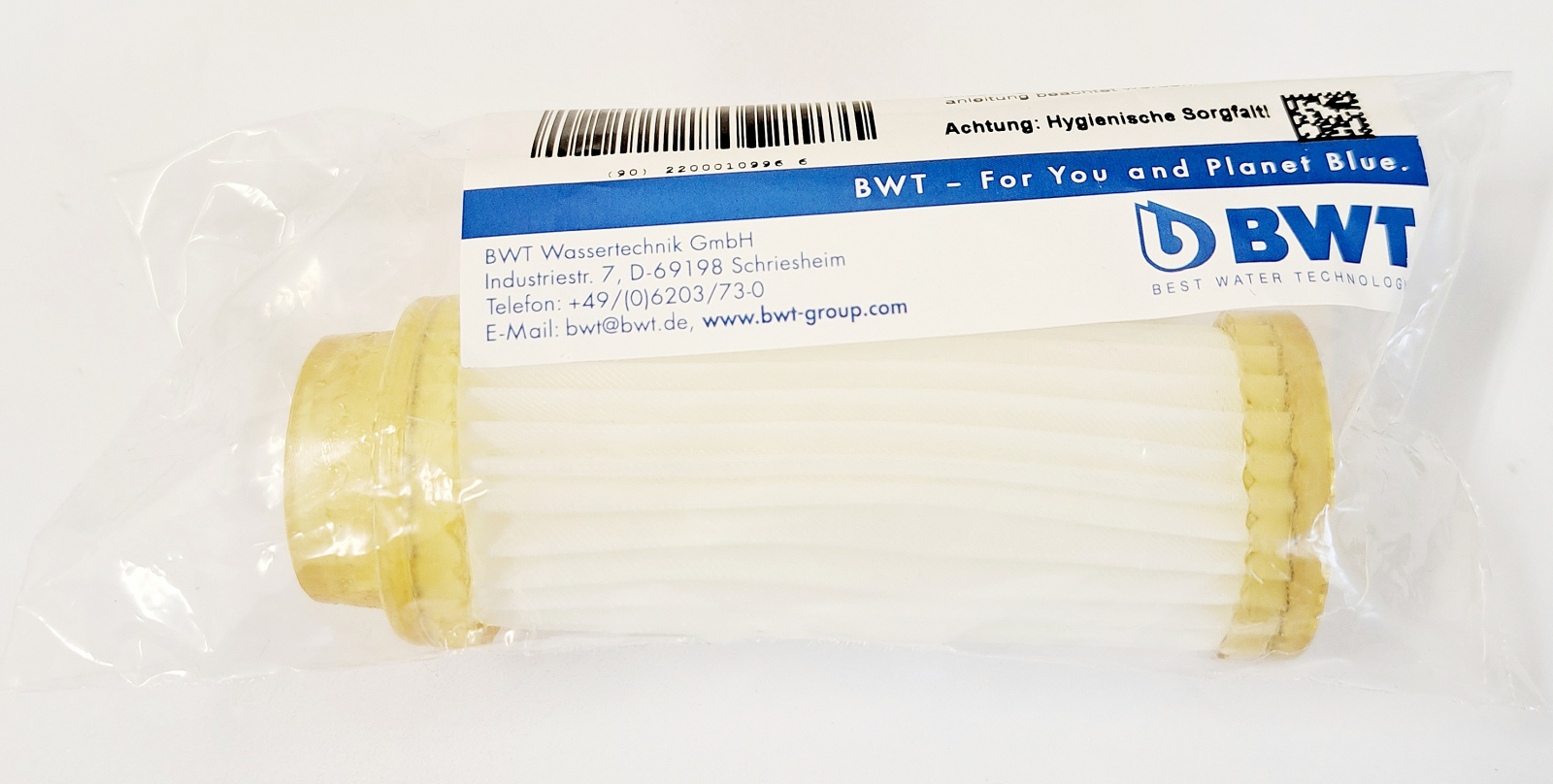 BWT Faltenfilterelement 10996E für Schutzfilter mini 1/2'' 90µm Gewebe 0,09mm - Bild 1