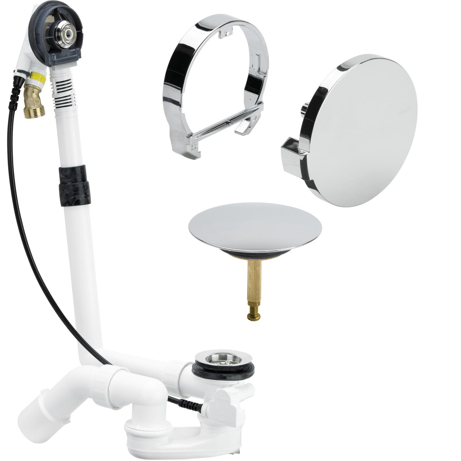 Viega Multiplex Trio Ab-/Überlaufgarnitur flach 6161.50 mit Farbset Visign MT5 verchromt 727734 - Bild 2