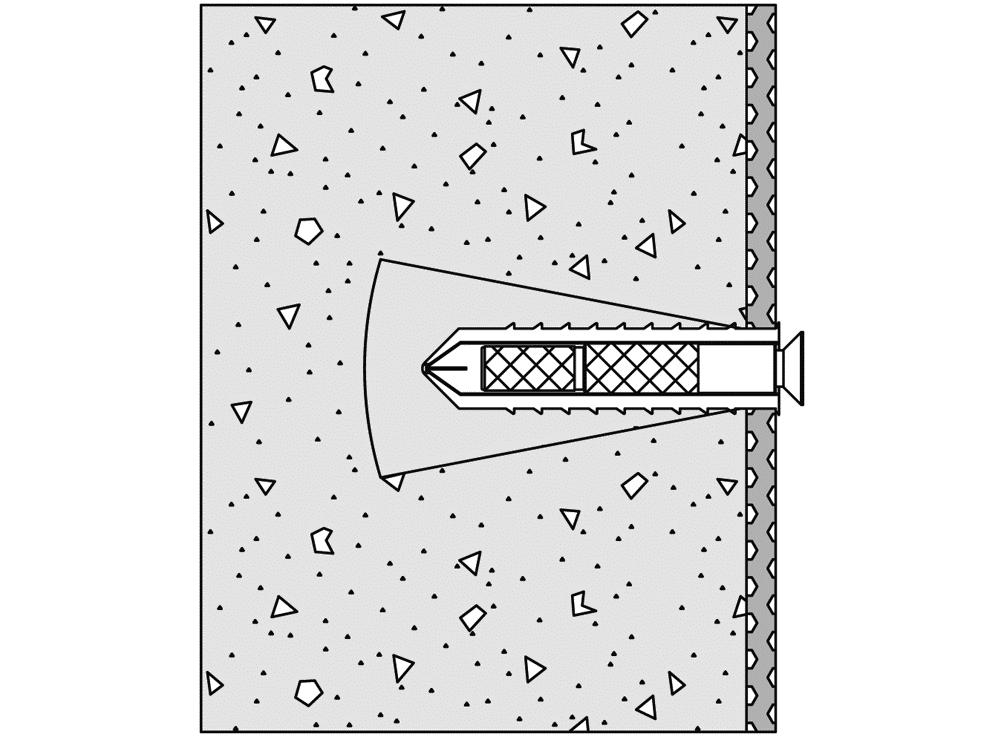 HEWI Befestigungsart BM 11.2, für Stützgriffe/Sitz an Wände aus Porenbeton (> P2) - Bild 1
