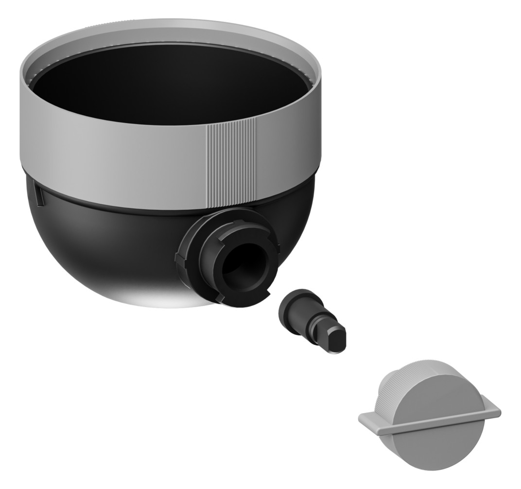 Resideo Umrüstsatz URS-1NZ ISO-Flansch auf Bajonett, für Abmessung 1/2'' bis 1 1/4''
