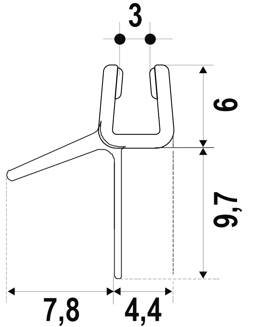 Duka Abtropfdichtung ESG 3mm Länge 1000mm PVC transparent, universell einsetzbar - Bild 2