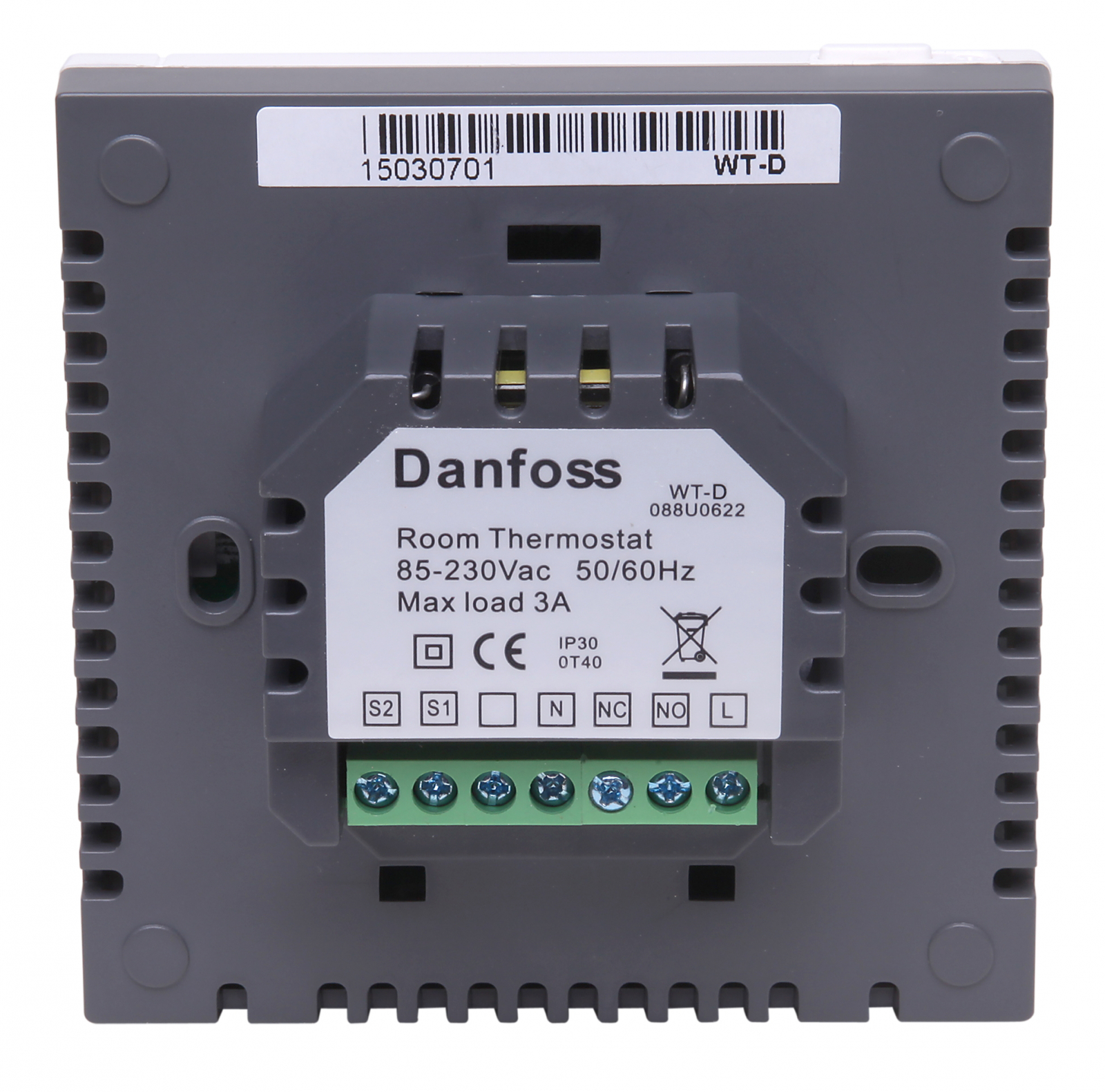 Danfoss Raumthermostat BasicPlus2 WT-D Anzeige 5-35°C mit Display, Bodenfühler-Option 088U0622 - Bild 3