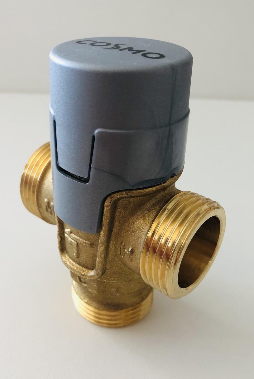 Brauchwassermischer Mischventil 1'' AG, Abgang seitlich, 35-65 °C, inklusive 2 Rückschlagventile - Bild 2