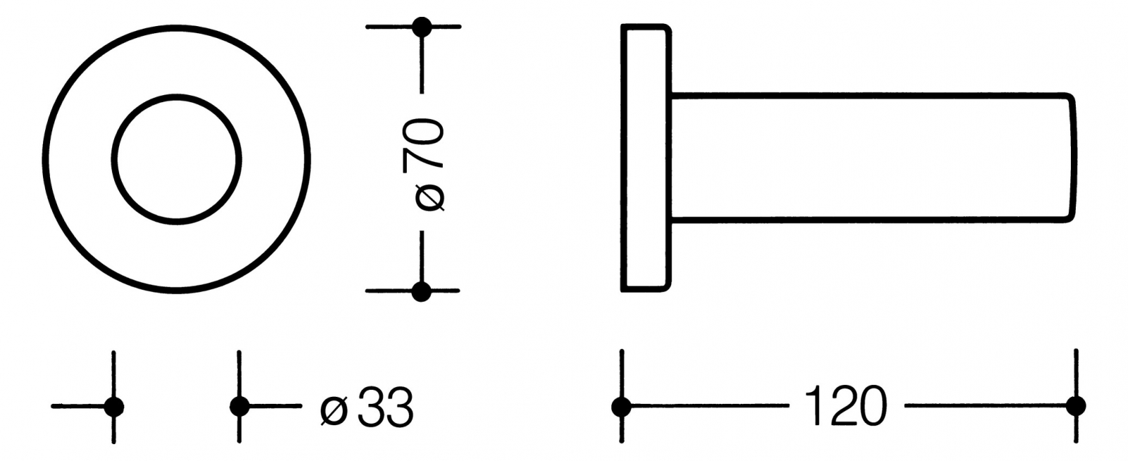 HEWI Serie 477 Reservepapierhalter reinweiß 477.21.200.99 - Bild 2