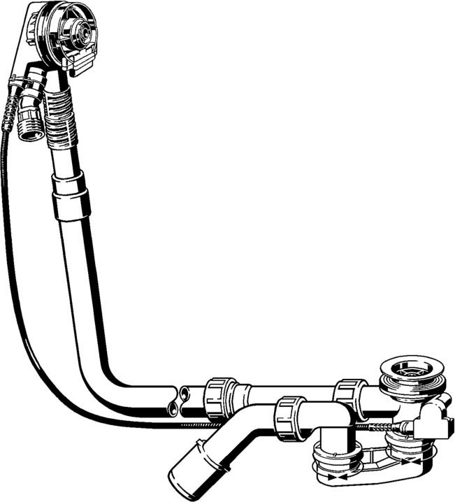 Viega Multiplex Trio Funktionseinheit 6161.72 Bowdenzug 1070 mm Zulauf 727987 - Bild 2