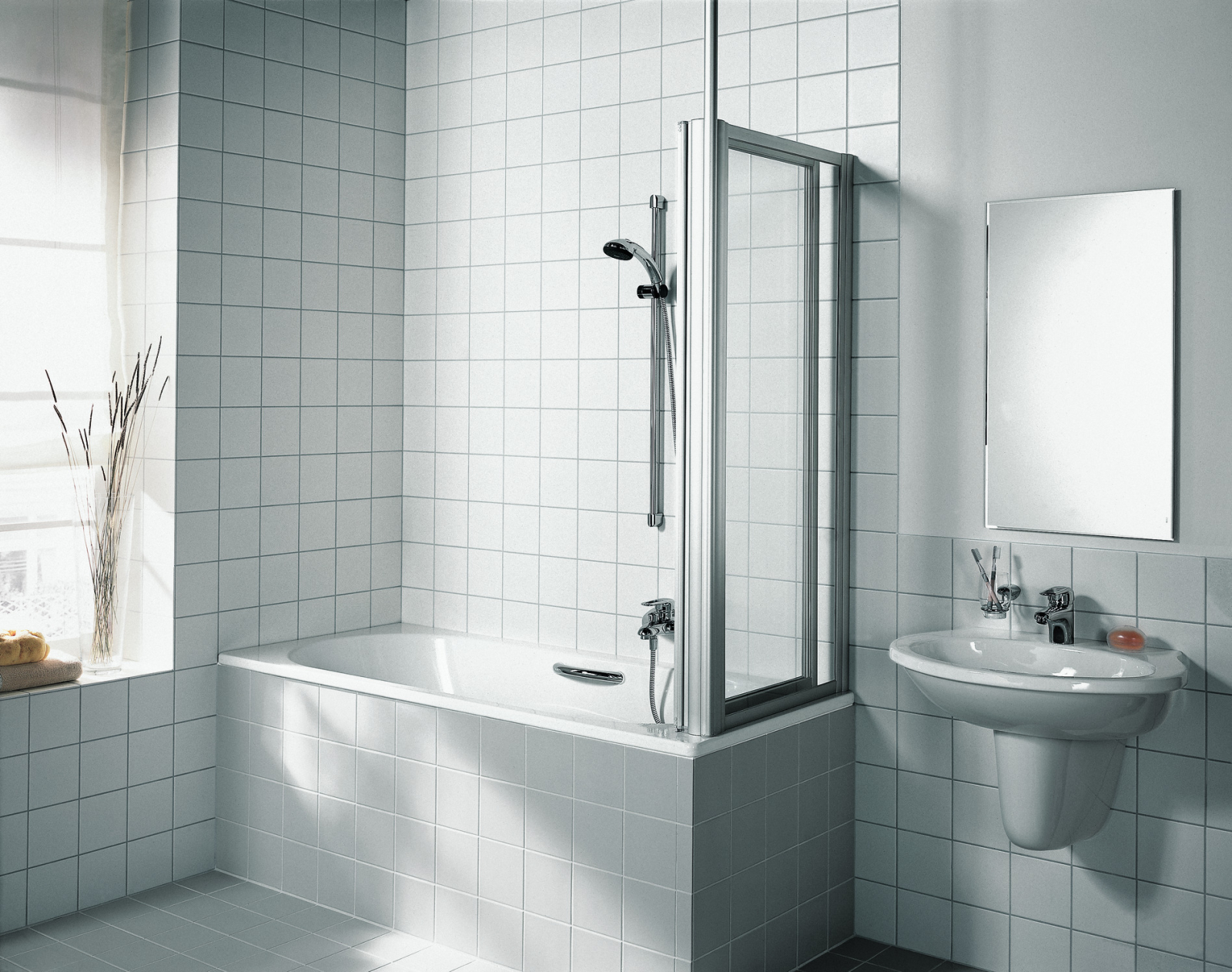 Kermi Seitenwand Vario 2000 700x1400mm Silber Mattglanz, Kerolan Perl
