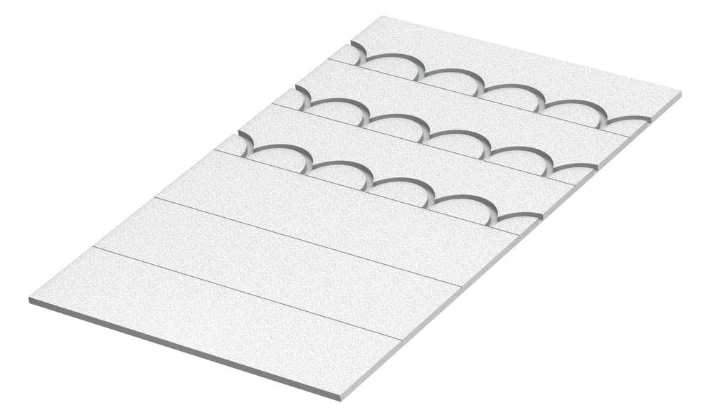 TECEfloor Kombielement UP 16/12 EPS 035 DEO, aus Aluminium 77520002, VA 150 mm (Paket 4,5 m²) - Bild 1