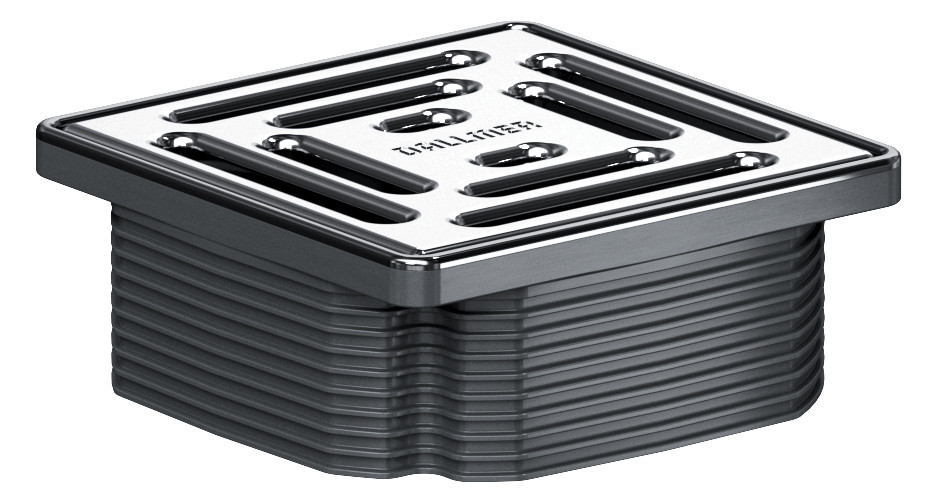 DALLMER Aufsatz DallDrain Select, 100 x 100 mm 517265 - Bild 1