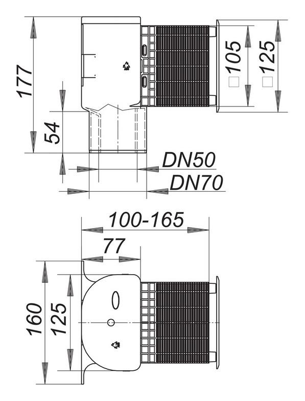 Dallmer Rohrbelüfter DallVent WE DN 50/70 weiss 850140 zur Belüftung oder Umlüftung - Bild 2