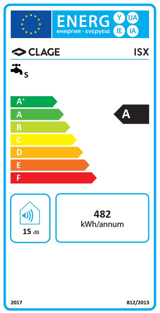CLAGE E-Modul-Durchlauferhitzer ISX 18/21/24/27 KW vollelektronisch mit LED-Anzeige 3200-36700 - Bild 6