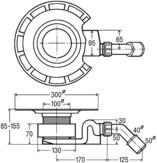 Viega Ablaufgarnitur DN40xDN50 4927 Kunststoff grau 557058 - Bild 3