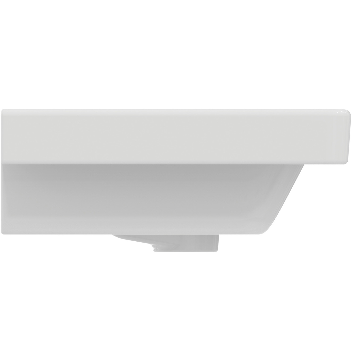 VIGOUR Möbelwaschtisch derby V3 55x38cm PflegetectPlus weiss mit Hahnloch und Überlauf