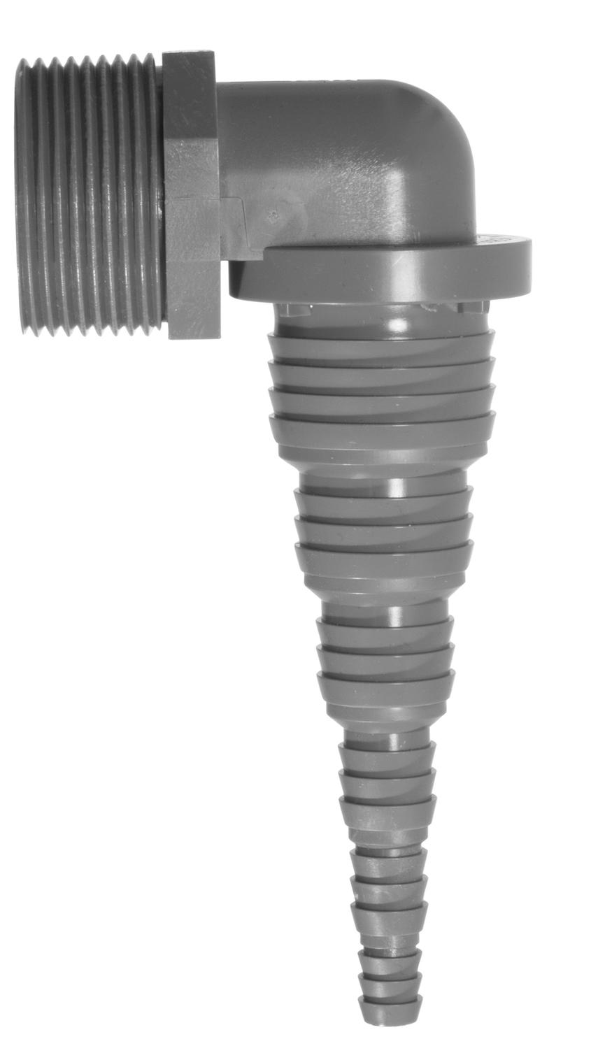 Airfit HT-Pumpenwinkel Universal 1 1/4'' AG x 32-8 mm PVC 90-Grad-Winkel 50018SW - Bild 1