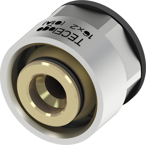 TECElogo-Push Klemmverschraubung MV 16 mm x 3/4'' IG Messing 8740216 - Bild 1