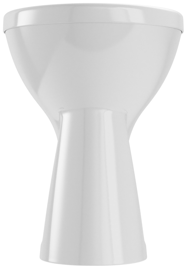 VIGOUR Stand-Tiefspül-WC clivia plus +6cm weiss, Abgang waagerecht  - Bild 3