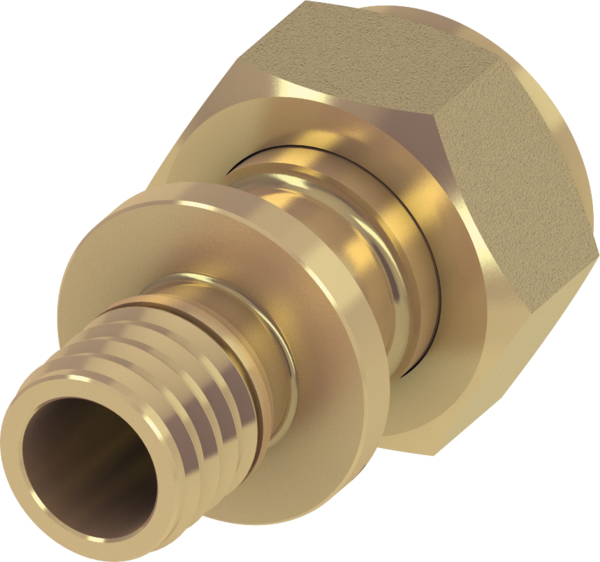 TECEflex Verschraubung flachdichtend 20 mm x 1'' Messing mit Dichtung 767576 - Bild 1