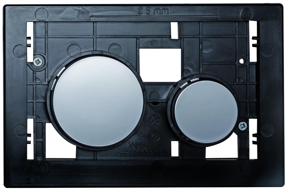 TECEloop Betätigungseinheit für WC-Betätigungsplatte, Tasten Chrom glänzend 9240666 - Bild 1