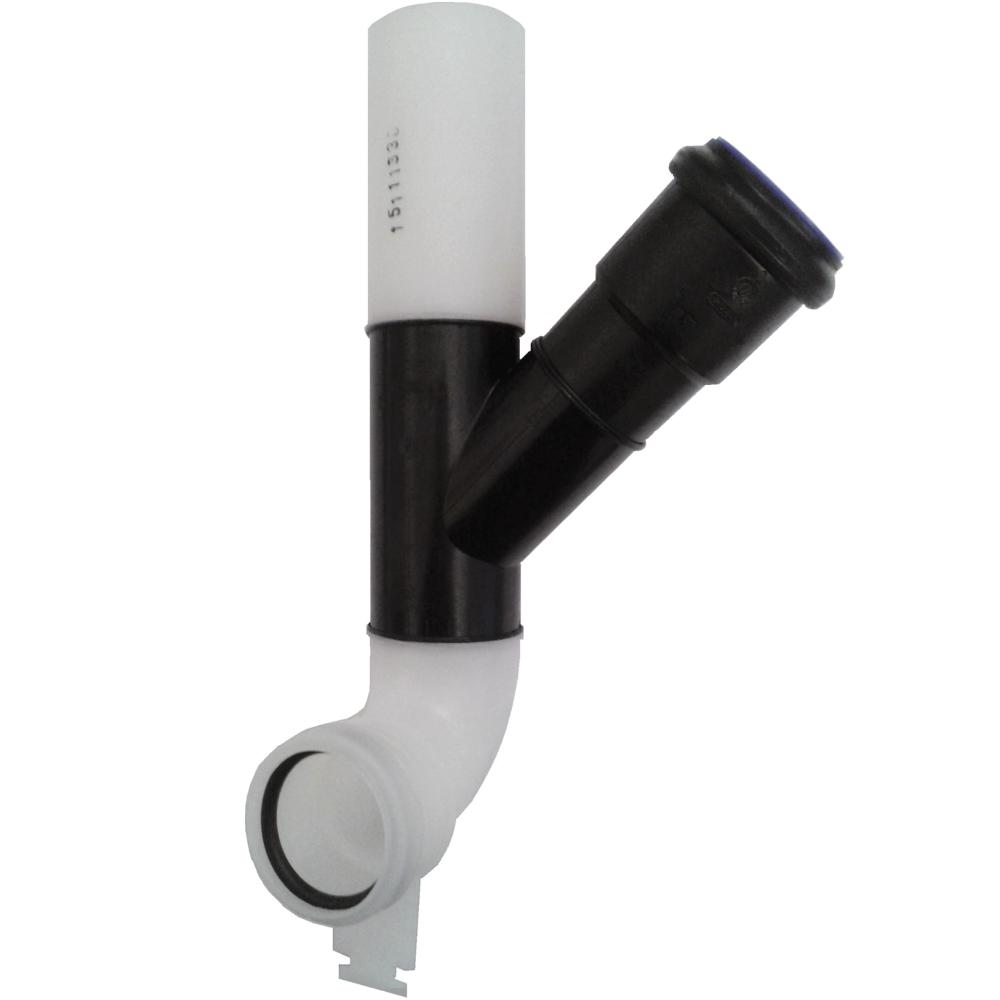 TECE Spülrohr DN 50 rechts 45 Grad zum Anschluss einer Geruchsabsaugung 9.820.127 - Bild 1