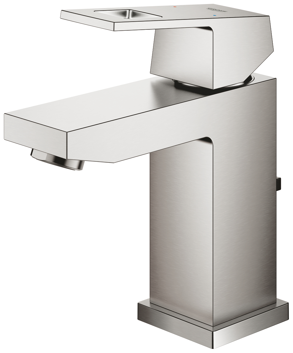 GROHE Waschtischbatterie Eurocube EcoJoy mit Ablaufgarnitur supersteel 23127DC0 - Bild 4