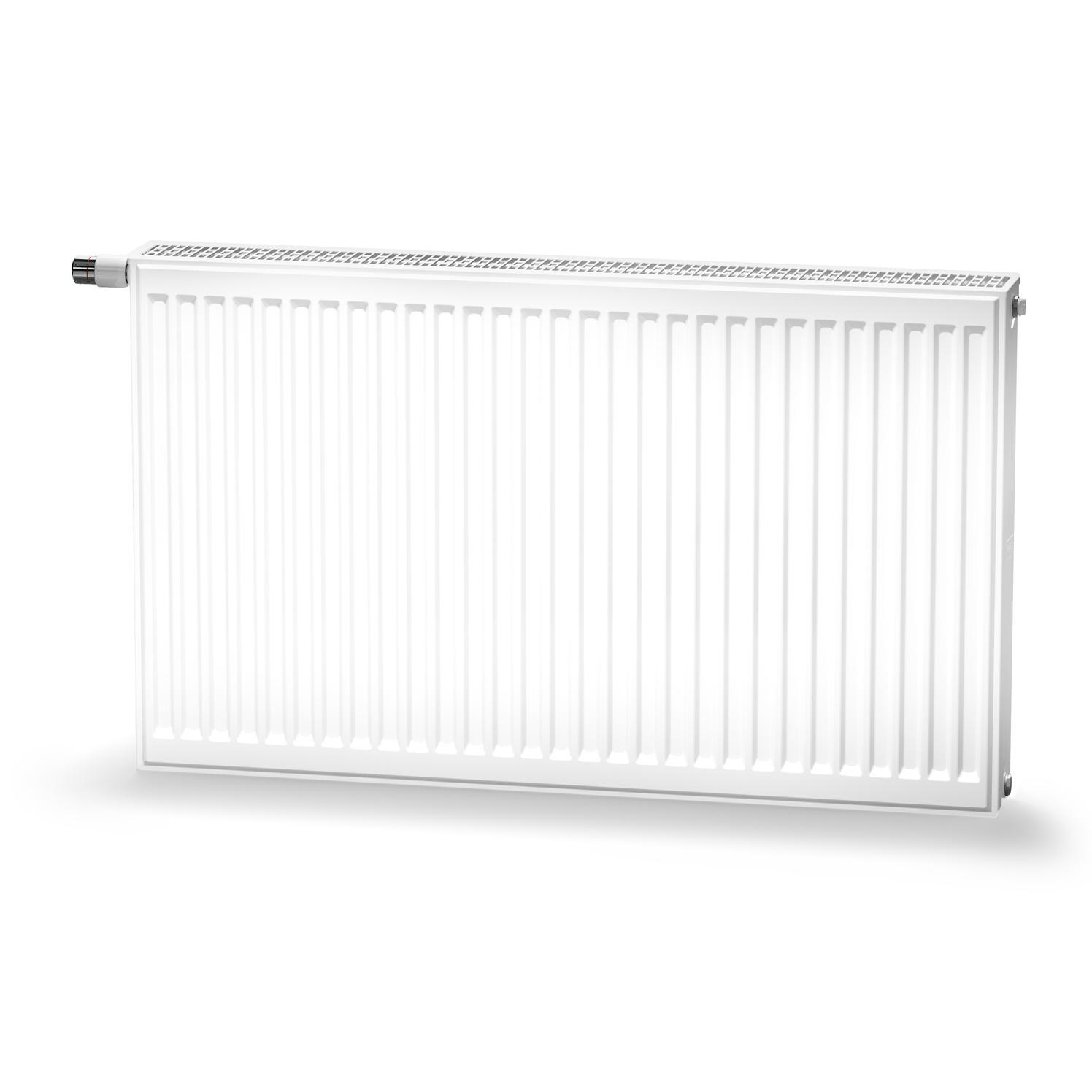 Kermi Flachheizkörper therm-x2 Profil-V Typ 33 900x400mm Ventil links inkl. Bohrkonsolenset