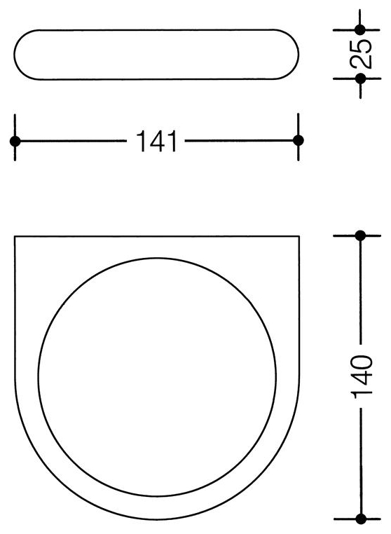 HEWI Serie 477 Halter 140 mm tief reinweiß 477.00.200.99 - Bild 2