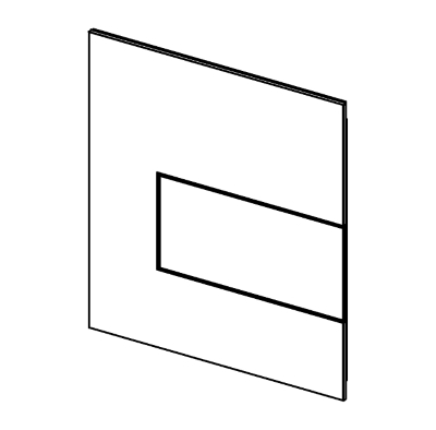 TECEsquare Urinal-Betätigungsplatte Metall chrom glänzend