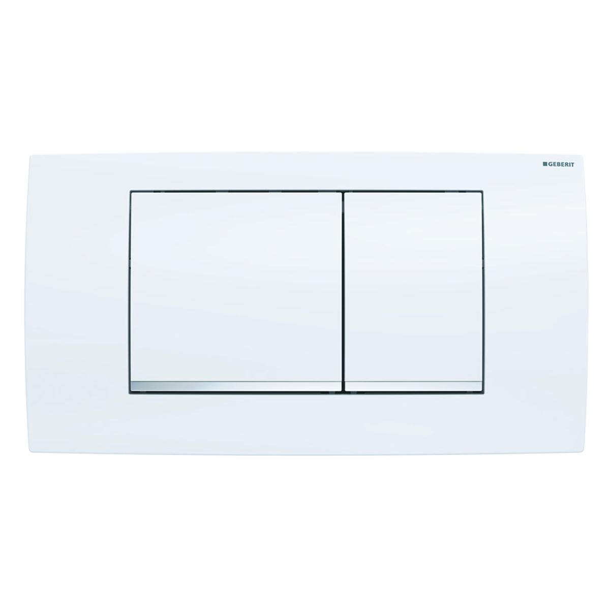 Geberit Betätigungsplatte Twinline30 für 2-Mengen-Spülung weiss/glanzchrom 115.899.KJ.1 - Bild 2