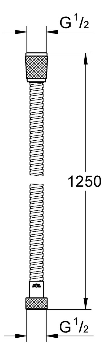GROHE Metallbrauseschlauch Relexaflex Metal Long-Life 1250 mm chrom 28142002 - Bild 2