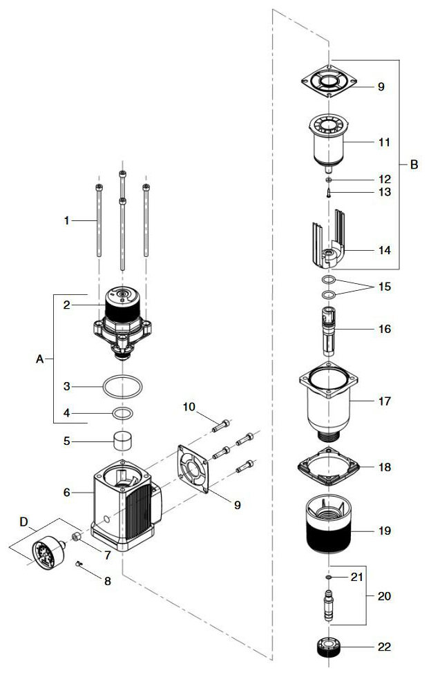 JUDO Schlauchanschlussstück 2170182, Ersatzteil für BIKO, GUBI-E und CONEL Filter RD/R - Bild 2