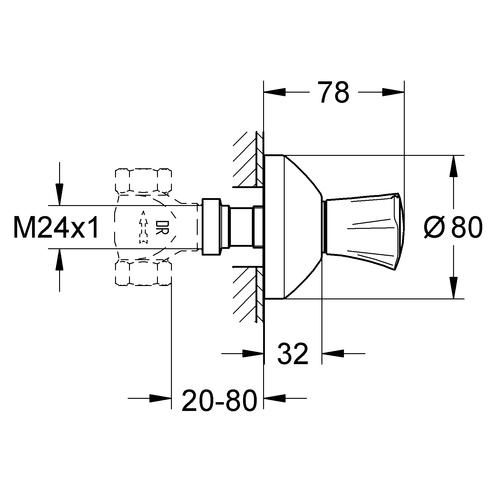 Wasserzähler Modul UP-fix Plus DUO 3/4'' mit Allmess Meßkapsel UP 6000-MK, Oberteile (Eichung 2024) - Bild 6