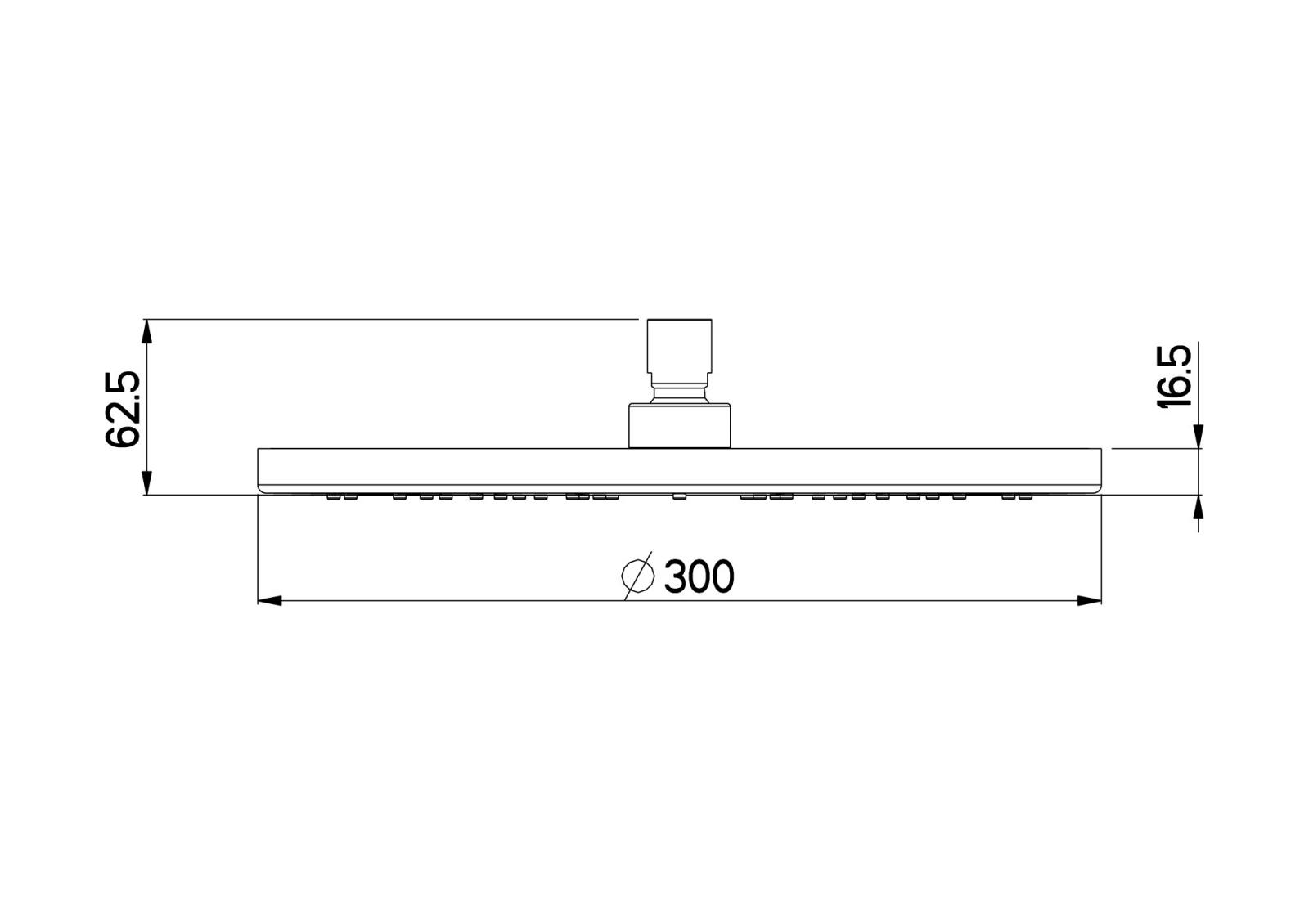 Nikles Kopfbrause 300 mm Round Dropless verchromt DE0305N - Bild 4