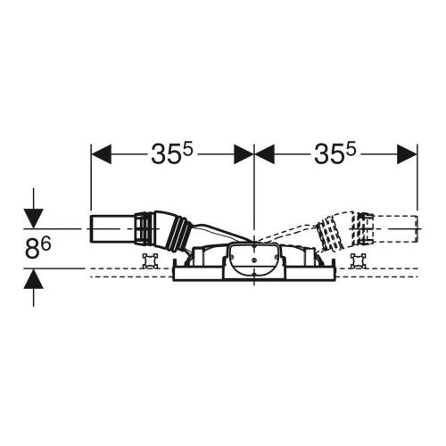 Geberit GIS Element für Dusche mit Wandablauf d50 für FBH ab 90 mm 461.734.00.1 - Bild 2
