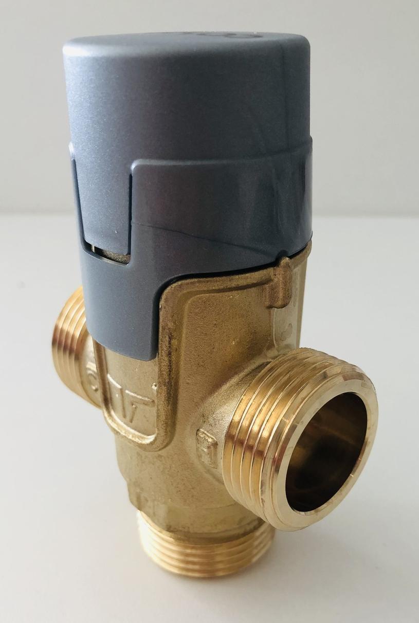 Brauchwassermischer Mischventil 1'' AG, Abgang unten, 35-65 °C, inklusive 2 Rückschlagventile - Bild 2