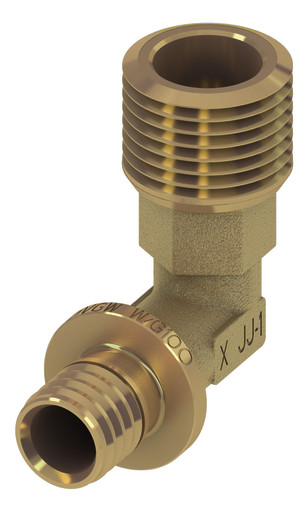 TECEflex Winkelübergangsnippel Dim. 20 x R 1/2'' AG, Siliziumbronze 707802 - Bild 1