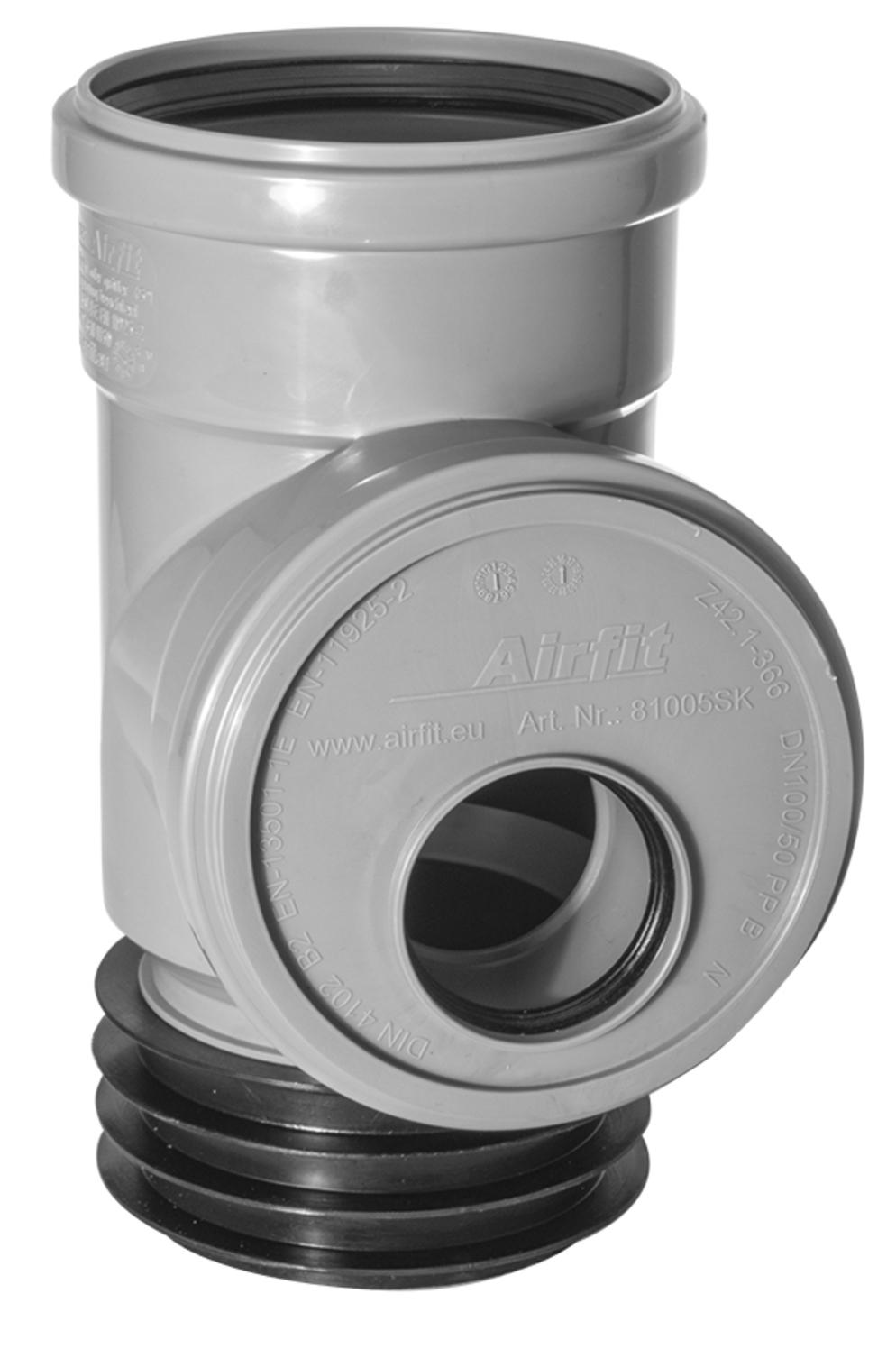 Airfit HT-Steck-Abzweig DN 100x50 aus PP 199050SA - Bild 1