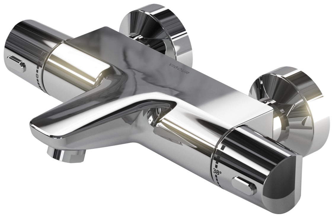 VIGOUR Aufputz-Bade-Thermostat derby V3 ohne Brausegarnitur verchromt