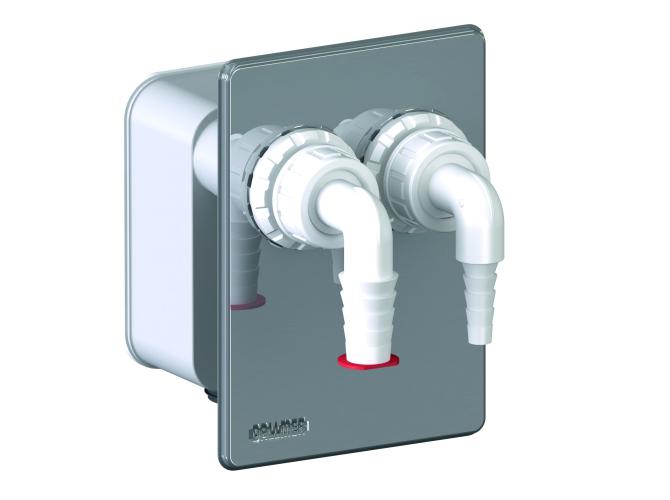 Dallmer Anschlussset Waschgeräte-Siphon 400 Vario.2 Nr. 140425, Bausatz 2 für Einbaugehäuse - Bild 1