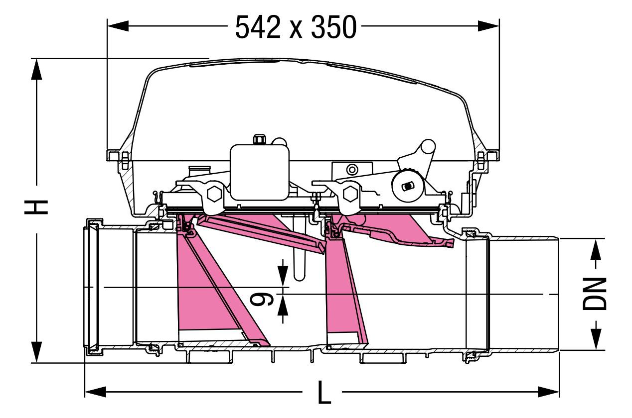 Kessel Rückstauautomat Staufix FKA Komfort ohne Anschlussstutzen, für freiliegende Leitungen 84000 - Bild 2
