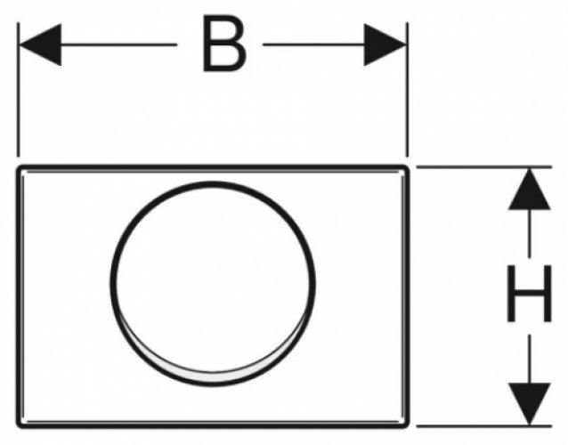 Geberit Mambo Betätigungsplatte Spül-Stop Edelstahl verschraubbar 115.751.00.1 - Bild 2