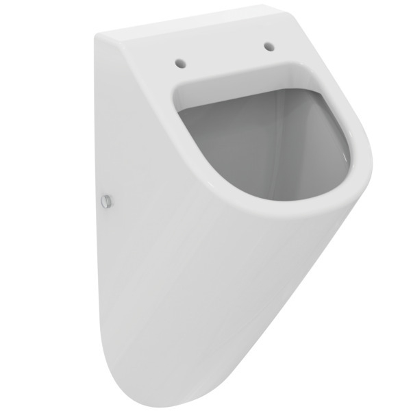 VIGOUR Urinal derby V3 PflegetectPlus weiss spülrandlos, verdeckter Zulauf