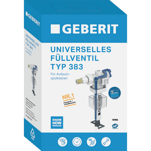 Geberit Typ 383 Füllventil 3/8'' für Aufputz-Spülkasten 240.700.00.5 - Bild 2