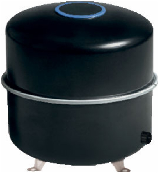 Logafix Ausdehnungsgefäß BU-H 50/1,5 (6bar) für Heizung, max. 6 bar, schwarz - Bild 1