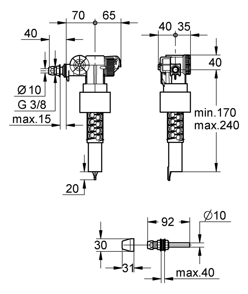 GROHE Füllventil DN10 37092000 - Bild 2
