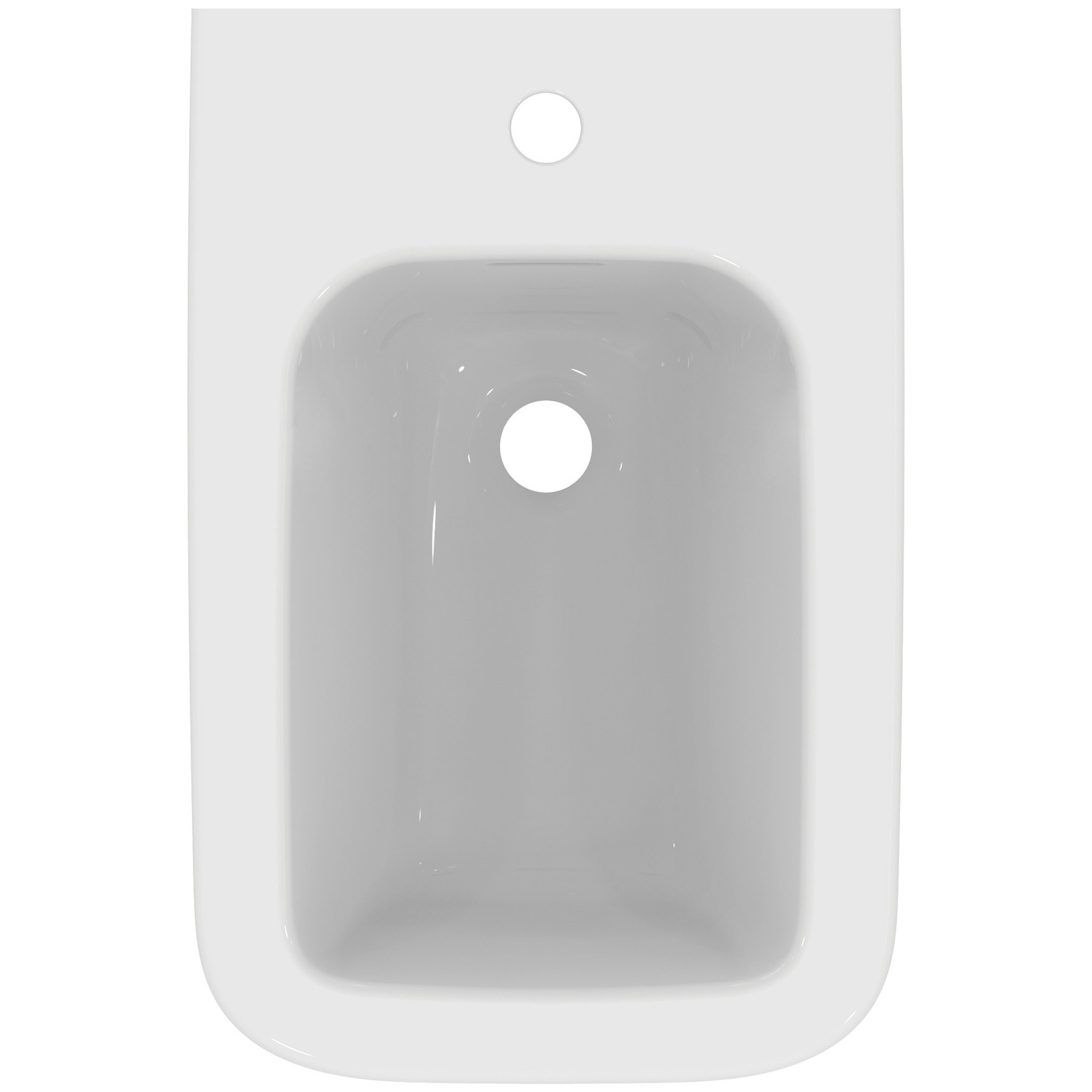 VIGOUR Wand-Bidet derby V3 edge weiß mit Hahnloch u.Überlauf,verdeckte Befestigung,PflegetectPlus