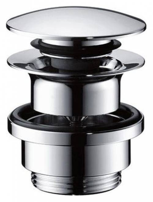 Hansgrohe Ablaufgarnitur Push-Open 1 1/4'' verchromt, mit Überlaufloch 50100000 - Bild 1