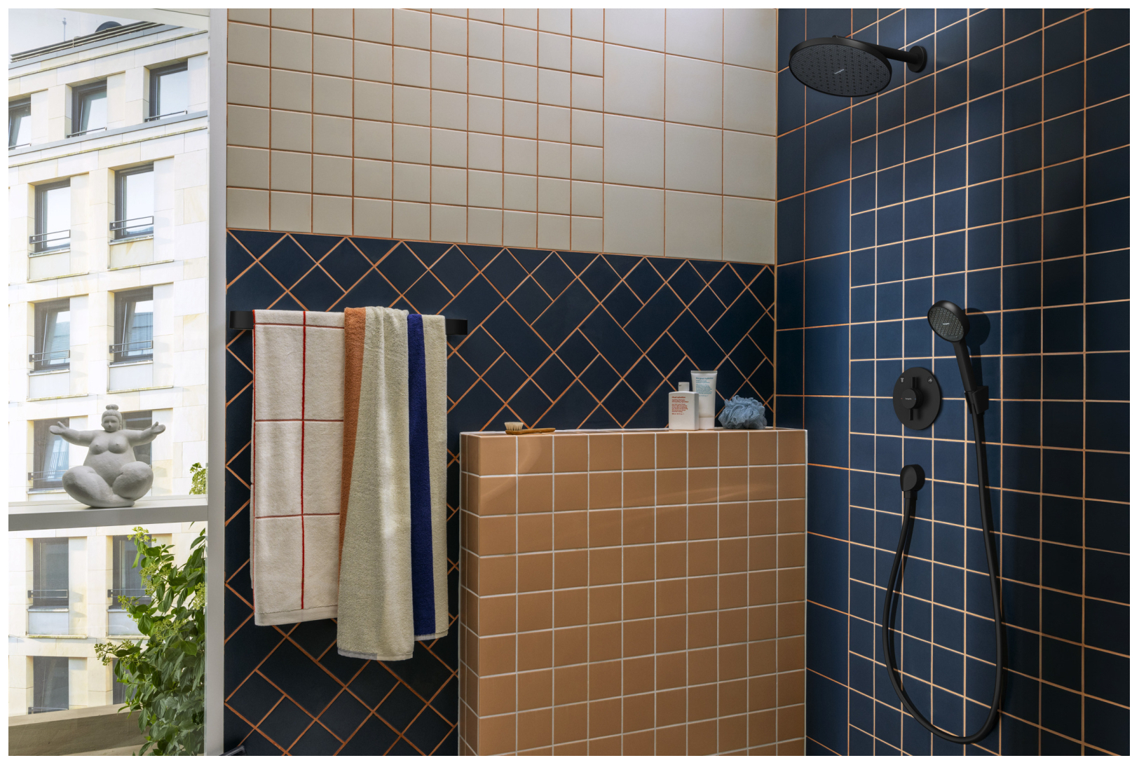 Hansgrohe Brausehalterset Activera Select S 95 2jet EcoSmart Schlauch 1600mm matt schwarz
